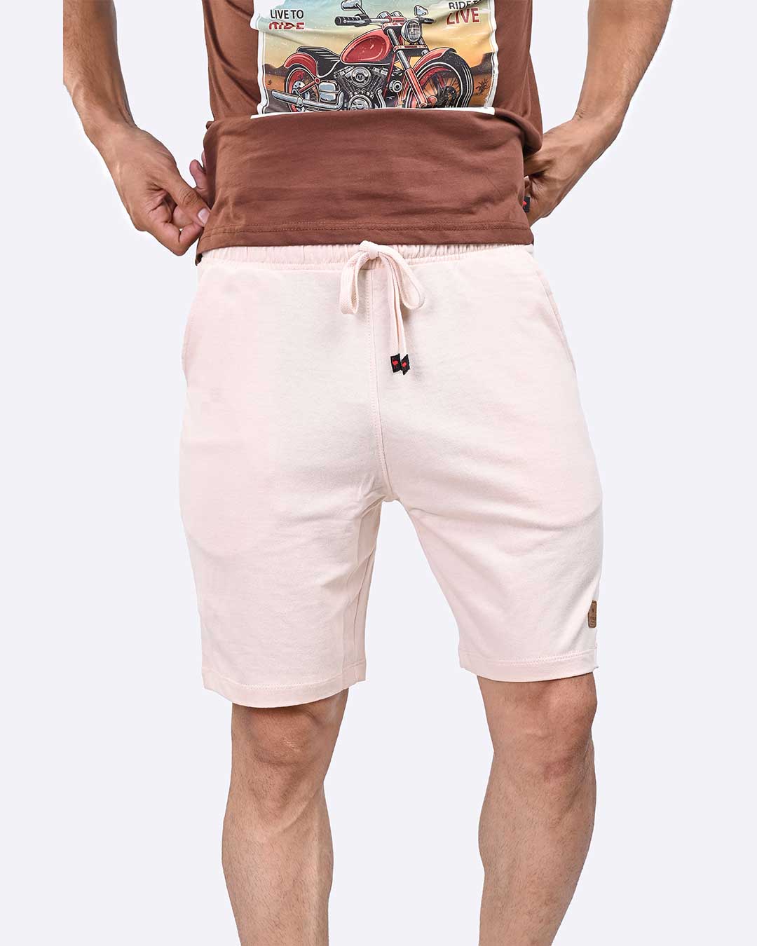 Terry Jogger Shorts (Beige)