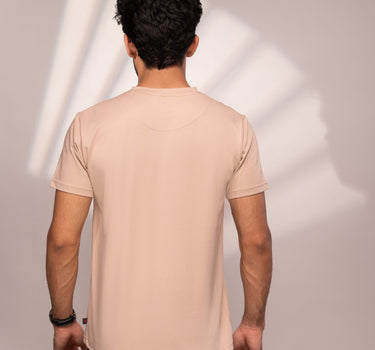 Basic Henley Tee (Beige)