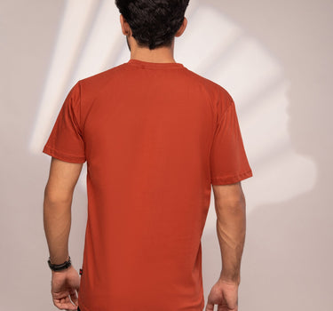 Basic Henley Tee (Rust)