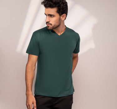 Basic V-Neck T-Shirt (Teal)