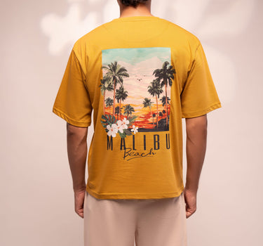 Oversized Graphic Tee (Yellow)