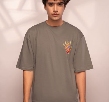 Oversized Graphic Tee (Gray)