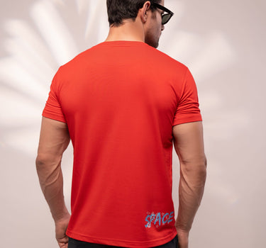 Regular Fit Graphic Tee (Red)