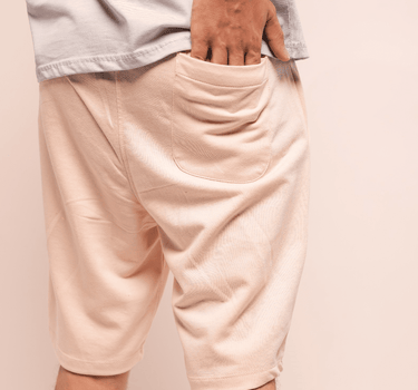 Terry Jogger Shorts (Beige)